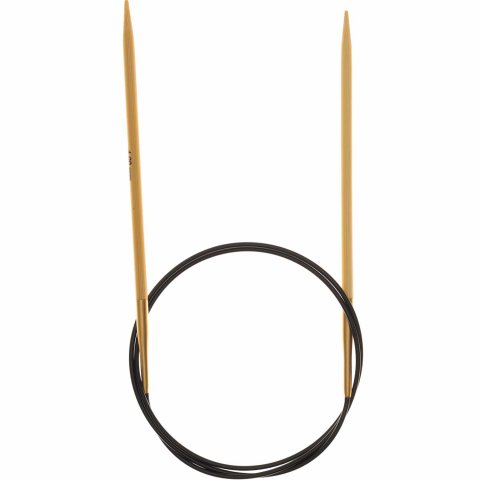 Rundstricknadeln 4,0 mm, aus Bambus, 80 cm Gesamtlänge