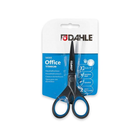 Dahle Office Titanium household scissors righthander, 5' (130 mm), Nr. 54305, blister pack