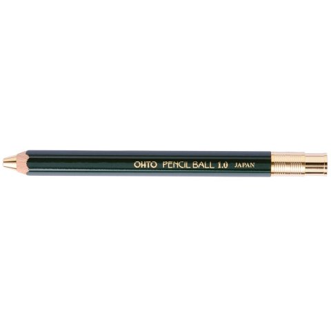 Ohto Pencil Ball 1.0 wooden ballpoint pen green