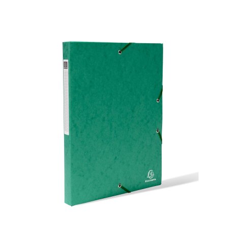 Scatola archivio Exacompta in cartone con elastico 240 x 320 per DIN A4, verde