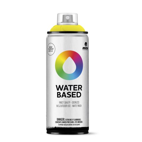 MTN Acrylsprühfarbe Water Based 400 Dose 400 ml, Fluorescent Yellow