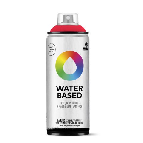 MTN pintura acrílica en spray Water Based 400 Bote 400 ml, rojo fluorescente
