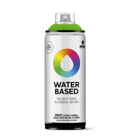 MTN pintura acrílica en spray Water Based 400 Bote 400 ml, Verde fluorescente