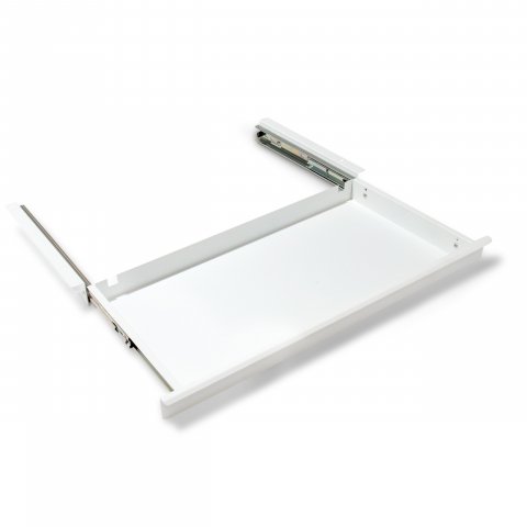 Modulor desk drawer, metal 500 x 45 x 265 mm,white (similar to RAL 9003)small