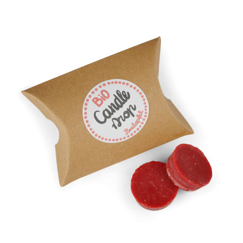 Kerzenduft aus Kerzenwachs, 'Candle Drop' 2 Stück, Bioqualität, Bratapfel