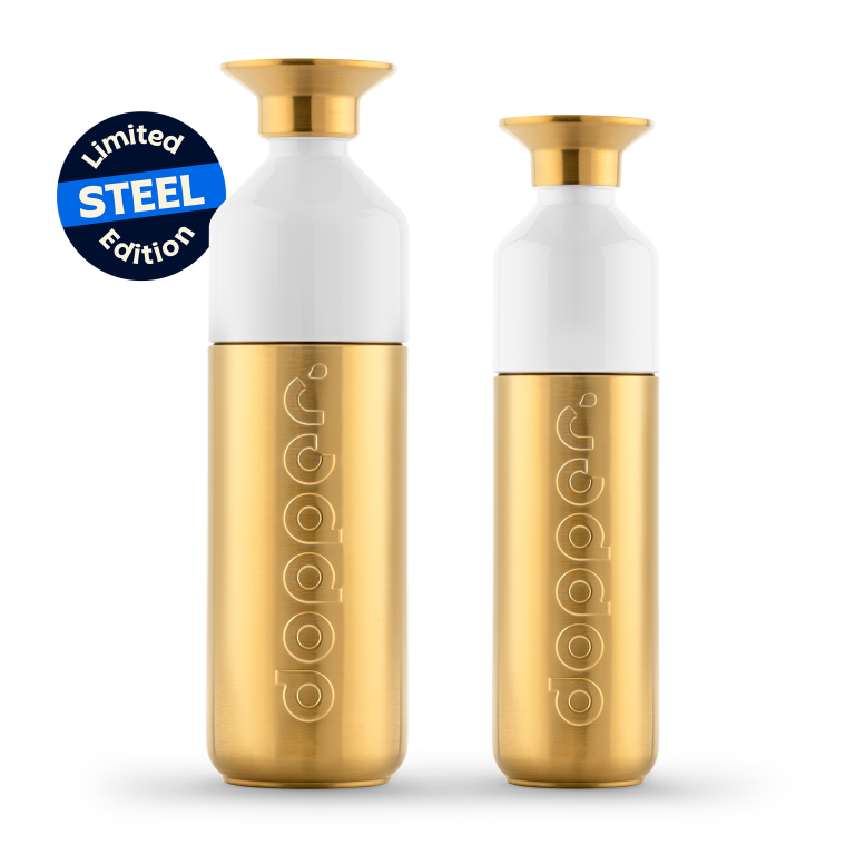 Dopper Trinkflasche Steel, gold