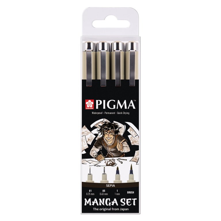Sakura Fineliner Pigma Micron, 4er-Set