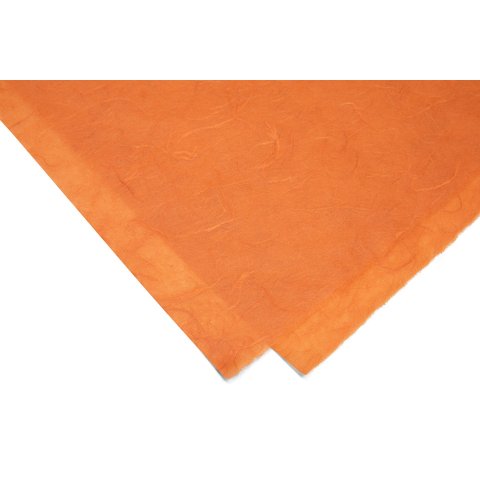 Carta in fibra di seta, fogli sheet, 25 g/m², 630 x 930, dark orange