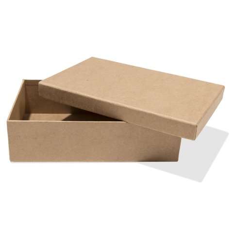 Caja rectangular de cartón marrón crudo 60 x 140 x 220 mm