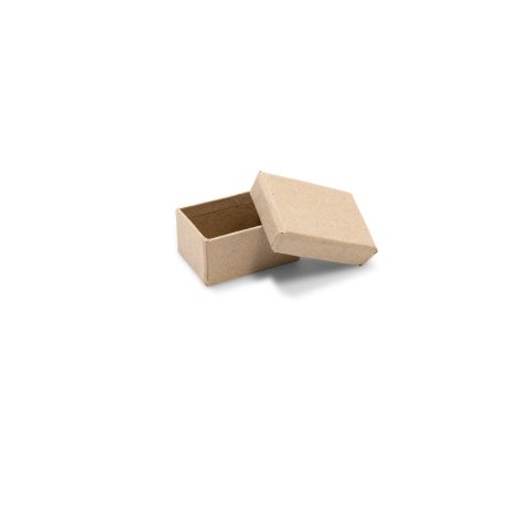 Caja rectangular de cartón marrón crudo 35 x 50 x 70 mm