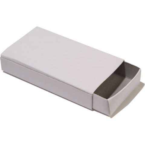 Matchboxes, untreated, white 20 x 65 x 110 mm (extra large), 12 pieces