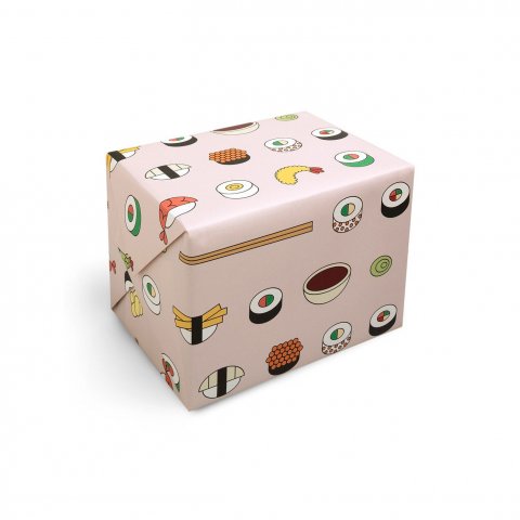 Redfries gift wrap paper 50 x 70 cm, Sushi Box