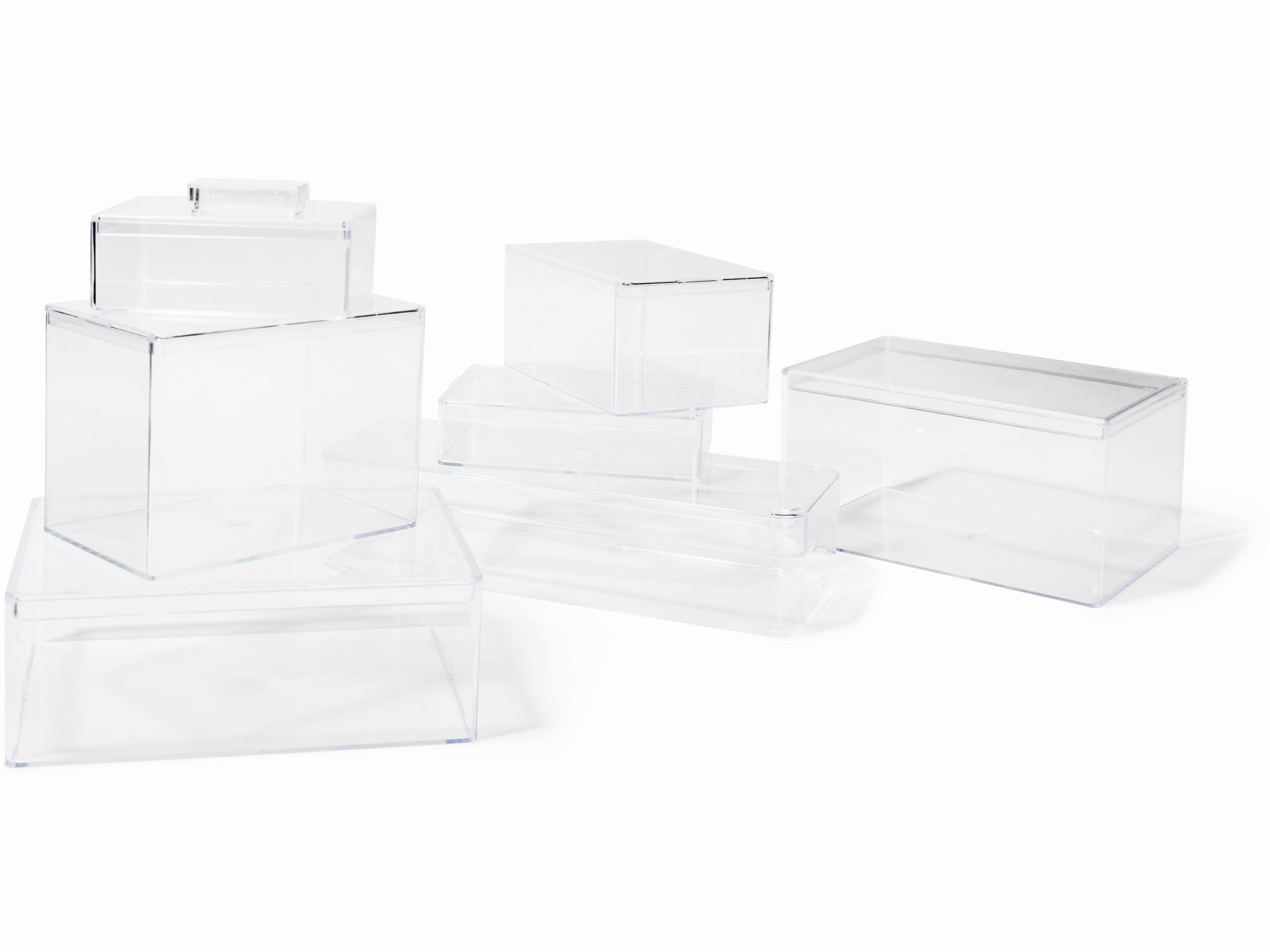Acquistare scatole di plastica trasparenti, rettangolari online ... Contenitori in plastica trasparente