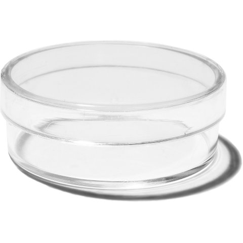 Plastic containers, transparent, round ø 40 h=15 mm, (O)