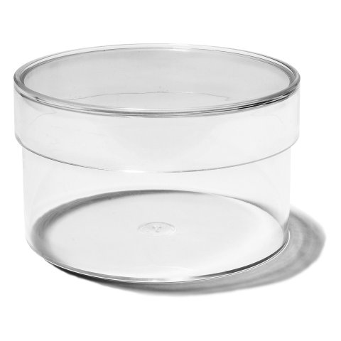 Plastic containers, transparent, round ø 85 h=50 mm, (O)