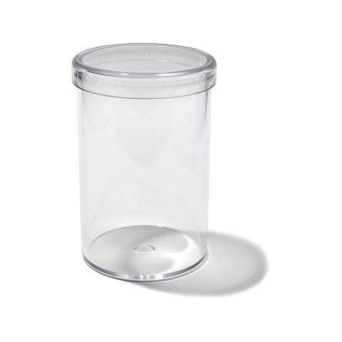 Plastic containers, transparent, round ø 70 h=110 mm, (O)