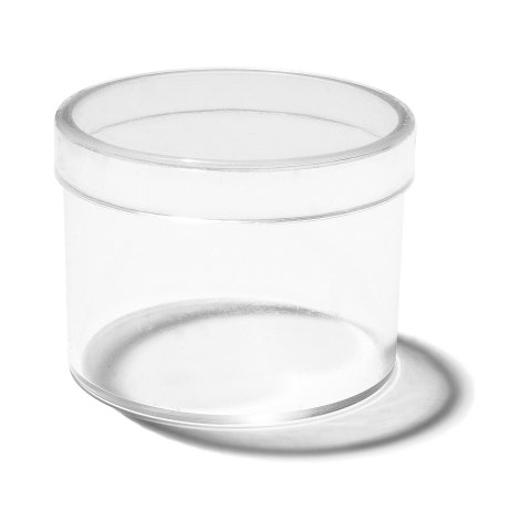 Plastic containers, transparent, round ø 40 h=30 mm, (O)