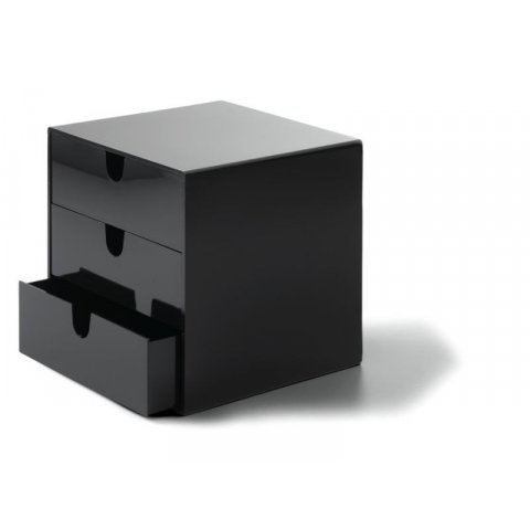 Palaset box of drawers, coloured Pala-Box P-03, 165x 165 x 165, opaque, black