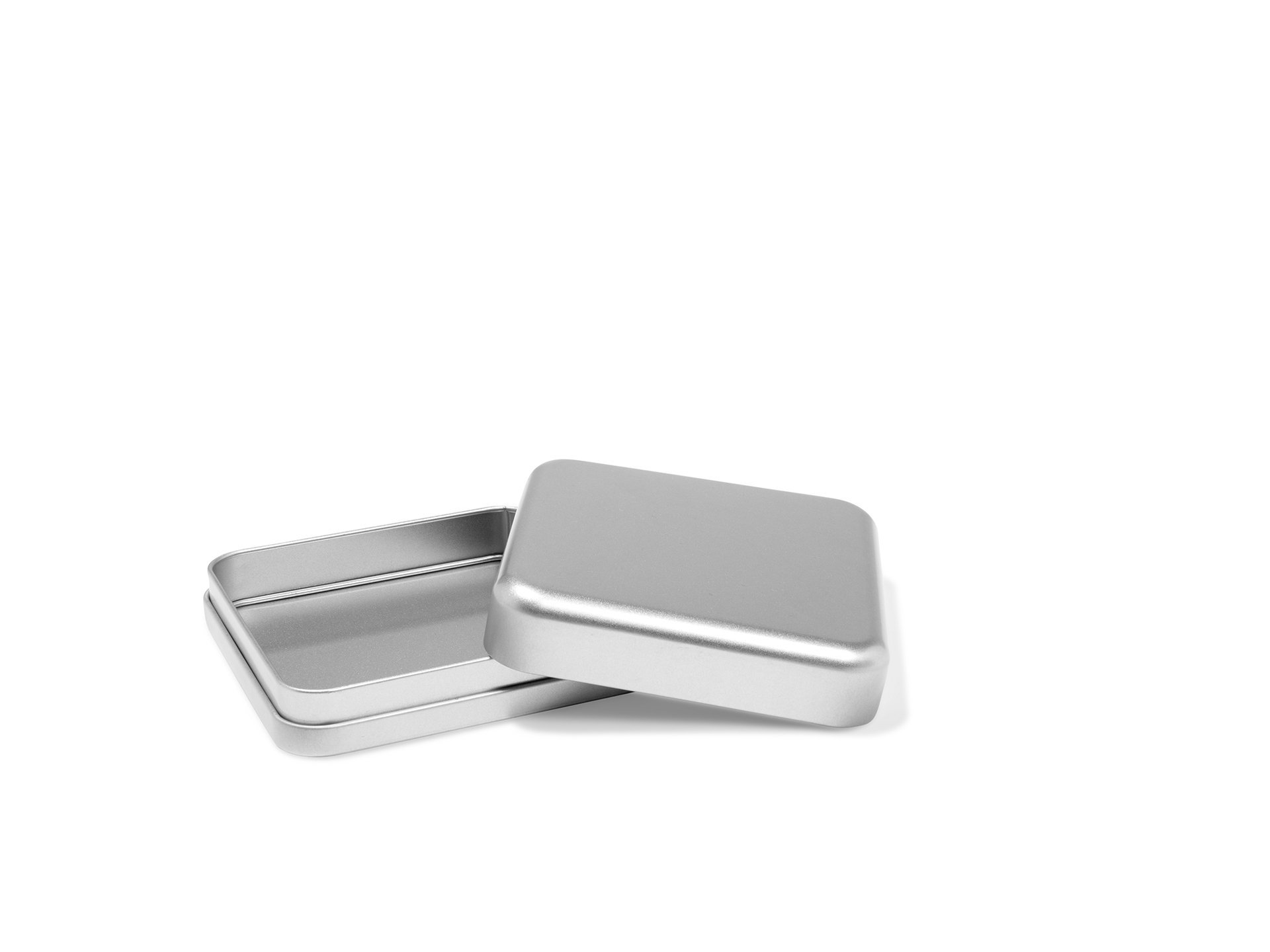 Medium Square Silver Tin Container by Celebrate It