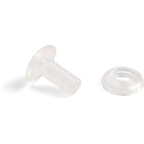 Ratchet fasteners, plastic, transparent l = 0 - 3,0 mm, 10 pieces