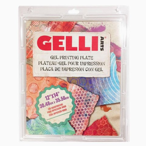 Gelli Arts Gel Druckplatte für Monoprints transparent, 305 x 356 mm