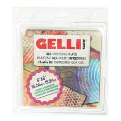 Gelli Arts Gel Druckplatte für Monoprints transparent, 155 x 155 mm