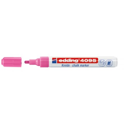 Marcador de eliminación de tiza Pin, punta redonda 2-3 mm (4095), rosa neón