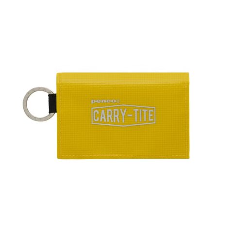 Carry Tite utensil bag, small 11 x 8 x 2 cm, with Velcro fastener, yellow