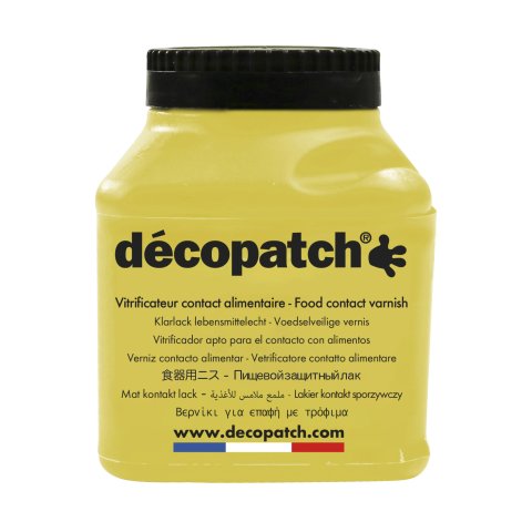 Décopatch, Lacca Barattolo, 180 ml, lacca opaca di seta, per uso alimentare