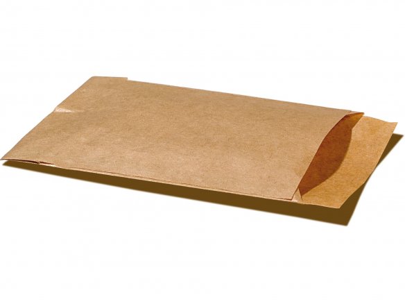 Sacchetto piatto in carta natron, marrone