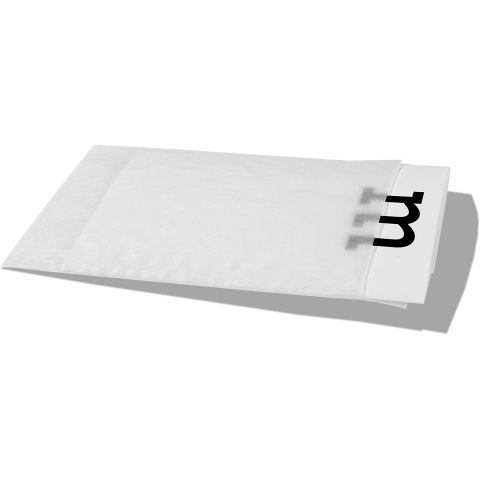 Bolsa plana de papel cristal, transl., incolora 63 x 93 mm, 10 units