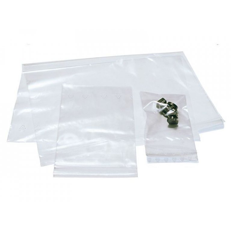 Self-seal bags, transparent