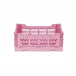 Aykasa folding box, mini 27 x 17 x 11 cm, PP, baby pink