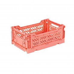 Aykasa folding box, mini 27 x 17 x 11 cm, PP, salmon