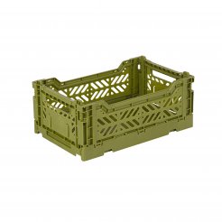 Aykasa folding box, mini 27 x 17 x 11 cm, PP, olive