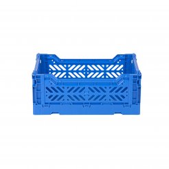 Aykasa folding box, mini 27 x 17 x 11 cm, PP, blue