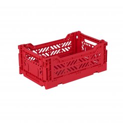 Aykasa folding box, mini 27 x 17 x 11 cm, PP, red
