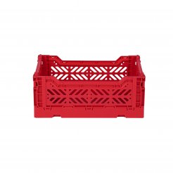 Aykasa folding box, mini 27 x 17 x 11 cm, PP, red