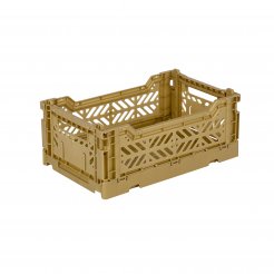 Aykasa folding box, mini 27 x 17 x 11 cm, PP, gold