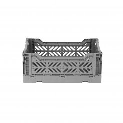 Aykasa Caja plegable, mini 27 x 17 x 11 cm, PP, plata