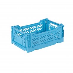 Aykasa folding box, mini 27 x 17 x 11 cm, PP, turquoise
