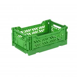 Aykasa folding box, mini 27 x 17 x 11 cm, PP, green