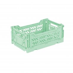 Aykasa folding box, mini 27 x 17 x 11 cm, PP, warm mint