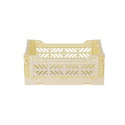 Aykasa folding box, mini 27 x 17 x 11 cm, PP, cream