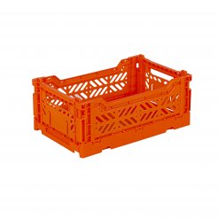 Aykasa folding box, mini 27 x 17 x 11 cm, PP, orange