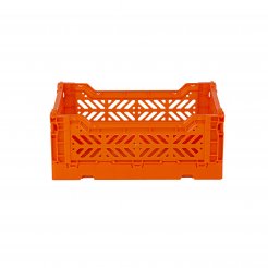 Aykasa folding box, mini 27 x 17 x 11 cm, PP, orange