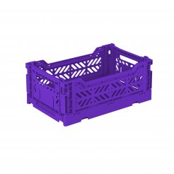 Aykasa folding box, mini 27 x 17 x 11 cm, PP, violet