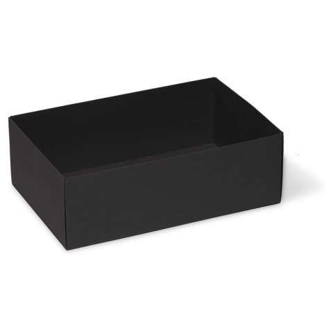 Caja de colores para regalo, rectangular DIVISIÓN, tamaño S, grafito