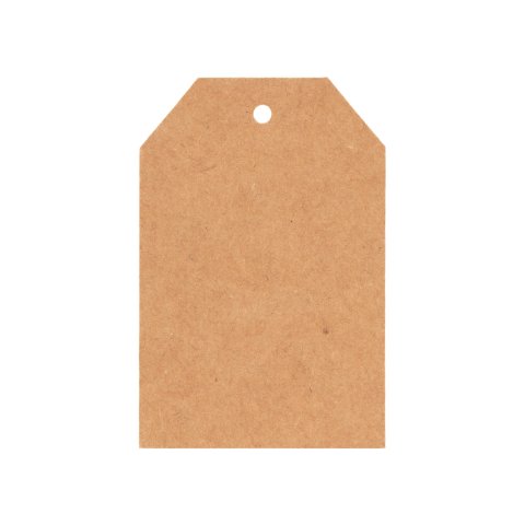 Perforated gift labels 40 x 60 mm, approx. 300 g/m², 50 pieces, kraft