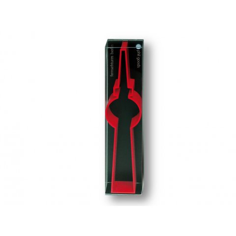 Cookie cutter 16,3 x 2,1 x 3,8 cm, torre de televisión de Berlín, rojo